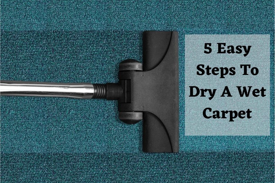 dry a wet carpet in 5 easy steps