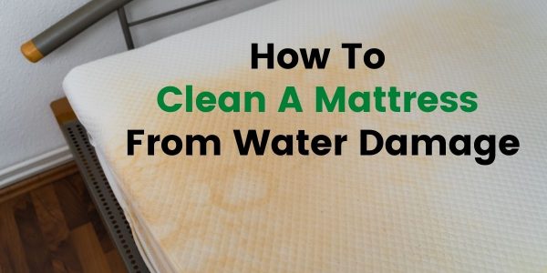 can you clean a water damaged mattress