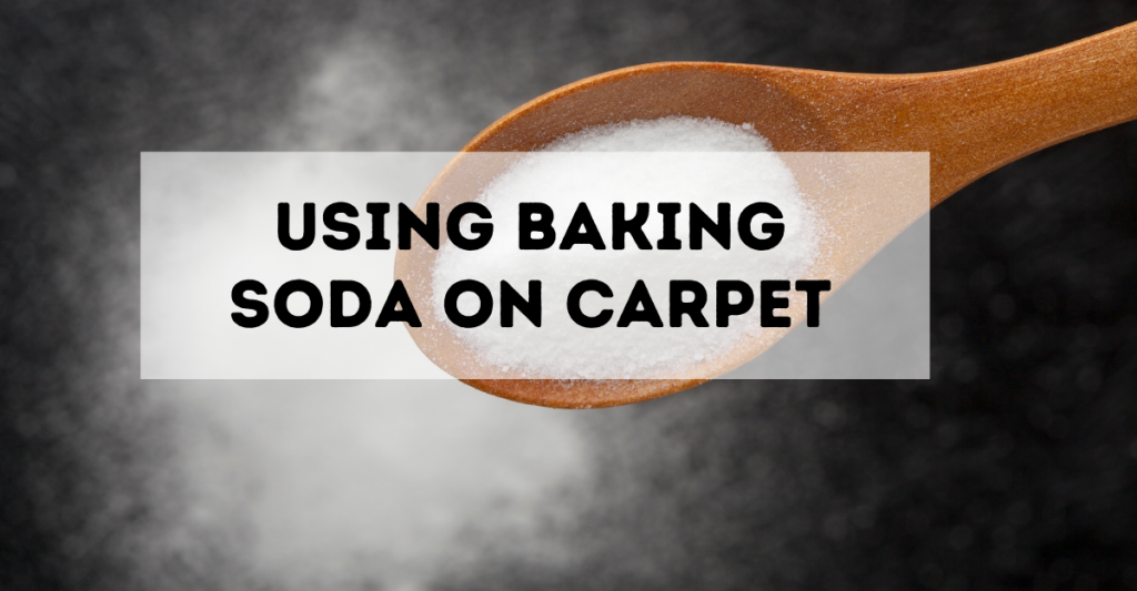 using baking soda on carpet